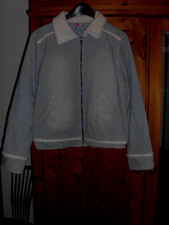 Winterjacke Fishbone Gr.M/ L - hellblau mit Verwaschungen