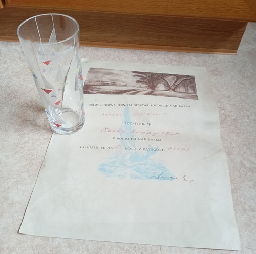 Alter pokal glaspokal ddr - glaspokal,