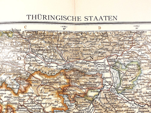 Alte farb lithographie - alte, farb-lithographie