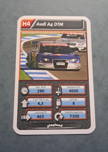 Audi dtm einzelkarte - dtm, h4