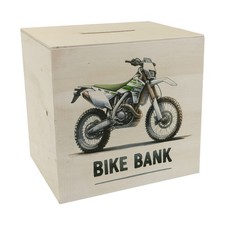 Enduro Motorrad Spardose aus