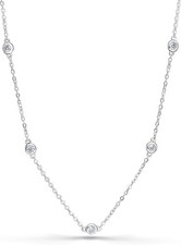 Zirkonia Glanz Halskette Damen