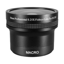 0.25x Fisheye Fischauge Vorsatz passend für Panasonic Lumix FZ48 FZ150