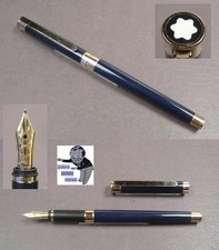 Montblanc Noblesse Füllfederhalter in dunkelblau M Feder