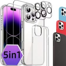 Handy Hülle für iPhone 17 16 15 14 13 12 11 Pro Max Kamera Schutz Case Cover TPU