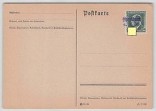 Sudetenland Postkarte mit Befreiungsstempel aus ABERTHAM 4.10.1938 [787]