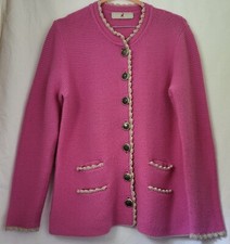 Zaubermasche Strickjacke Tracht Gr. XL pink Wolle/Kaschmir TOP