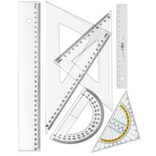 Geometrie-Set 6-tlg Lineal