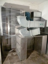 Gastro Gasherd Wokbrenner Chinaherd (6Flammen), Abzugshaube, Abzug, Arbeitstisch