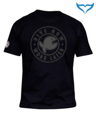 iQ Classic T-Shirt Dive Now Work Later S L XL XXL XXXL black schwarz Company Neu