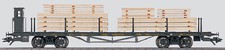 Märklin 46282☀️Flachwagen der K.Bay.Sts.B. beladen mit  Holzstapeln☀️unbespielt✔