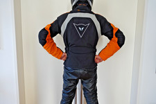 Original "D-Dry"  Dainese Jacke, schwarz-orange, Gr. 50, sehr guter Zustand
