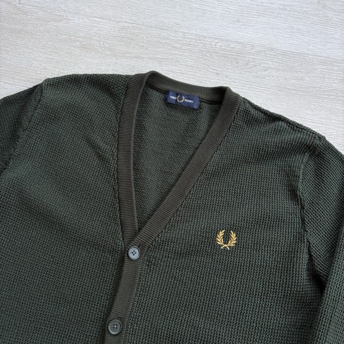 Fred perry textur strickjacke - fred,
