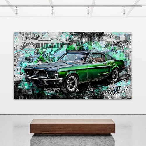 Leinwandbild ford mustang - leinwandbild,