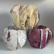 Deko Schale Topf aus natürlichem Wurzelholz, jedes Gefäß ein Unikat,Vintage-Stil