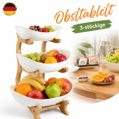 Stöckig obstkorb etagere - stöckig,