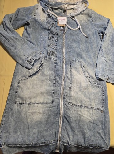 Tredy jeansmantel mit tollen - tredy++jeansmantel,
