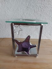 Duftlampe  aus Metall und Glas