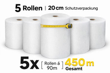 5x Luftpolsterfolie 20cm 5