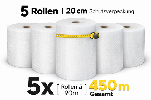 Luftpolsterfolie 20cm 5 - 5x,