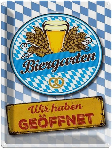 Blechschild 40x30 bayern - 40x30,