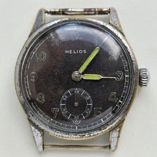 Original WW2 Helios DH Uhr Issued German Military 15 Jewels 6276