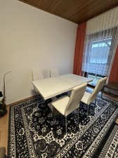 Tisch Mit 4 Leder Stuhle