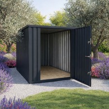 4m Anthrazit Gartenhaus