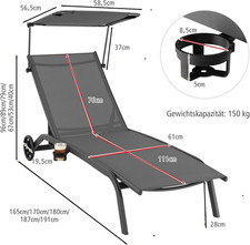 COSTWAY Terrassenliege
