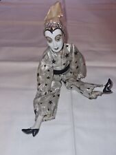 Harlekin Puppe Porzellankopf