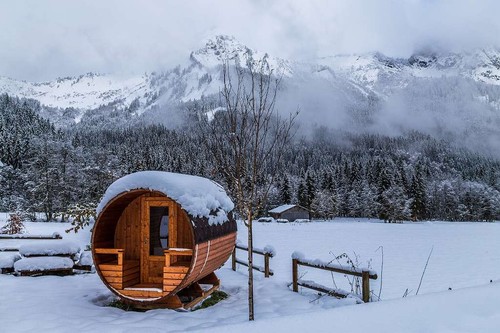 Gartensauna saunafass outdoor - gartensauna,