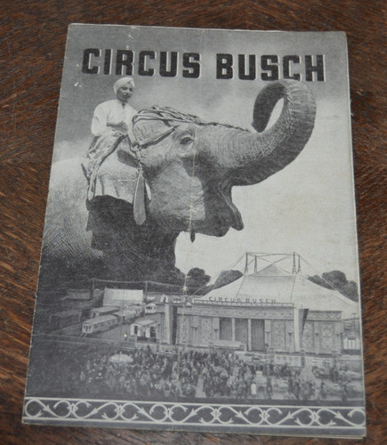 Programmheft circus busch - busch, 1954