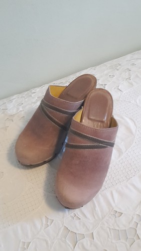 Clogs hoher absatz leder - clogs,