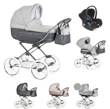  3in1 Klassischer Kinderwagen ROAN Marita Prestige / gepumpte räder 12" ROA