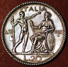 Italien 20 Lire 1927 R Jahr VI