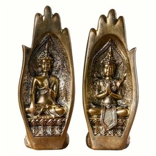 2er-Set Buddha-Hand-Statuen