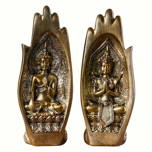 2er set buddha hand statuen - 2er-set, buddha-hand-statuen