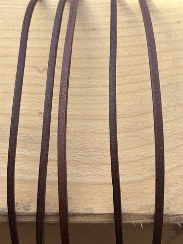 Vierkant lederschnur braun 2x3 - vierkant-lederschnur,