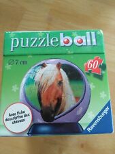 Puzzle Ball Pferde ? Ravensburger 60 Teile Spiel Mädchen ø7cm 3D