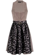 Dirndl Samt-Optik Gr. 52 Taupe