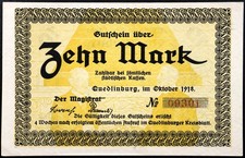 Quedlinburg 1918 mark - quedlinburg,