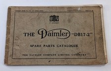 Daimler DB17-2 Ersatzteilkatalog Original Werksheft (56pg) fairer Zustand