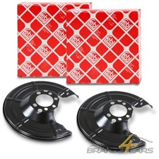 2x FEBI ABDECKBLECH ANKERBLECH HINTEN FÜR OPEL ASTRA G H CORSA C MERIVA ZAFIRA