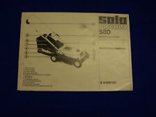 Original Bedienungsanleitung Solo 580 Piccolo Rasenmäher - Rarität