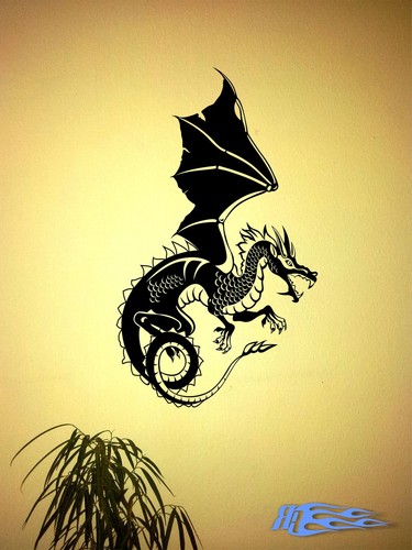 Wandtattoo drache oracal - wandtattoo, 1