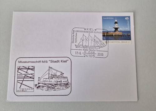 Postkarte mit schiffsstempel - postkarte,