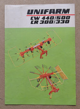 orig. Prospekt Claas Unifarm CW/CR Schwader Traktor Schlepper