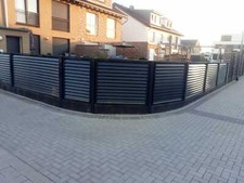 Aluminium Lammelen Zaun, Sichtschutz Zaun Windschutz Terrassenzaun, CORTiZONi