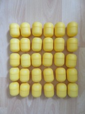 30 Ü-Ei-Kapseln *leer* gelb ohne Bogen * Adventskalender, Tombola, Geldgeschenke