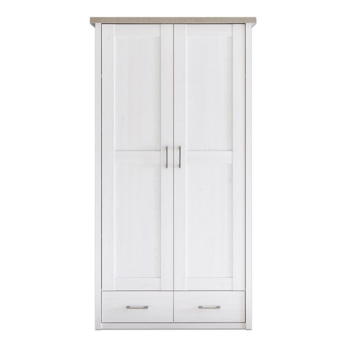 Kleiderschrank pinie weiß - -,
